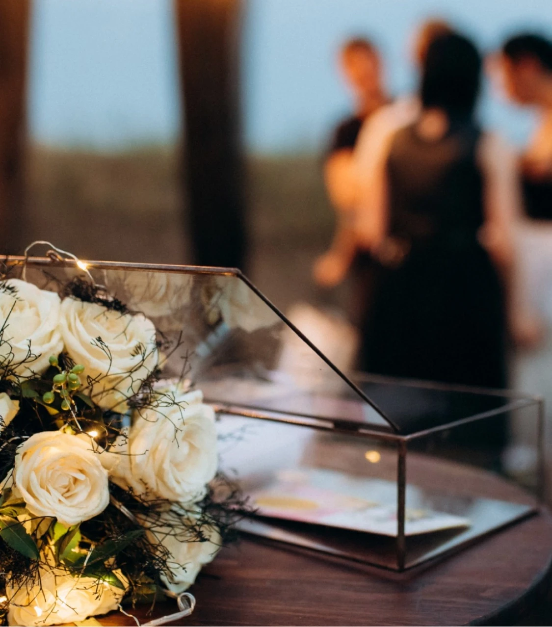 Model wearing white bridal gown - Mobile image