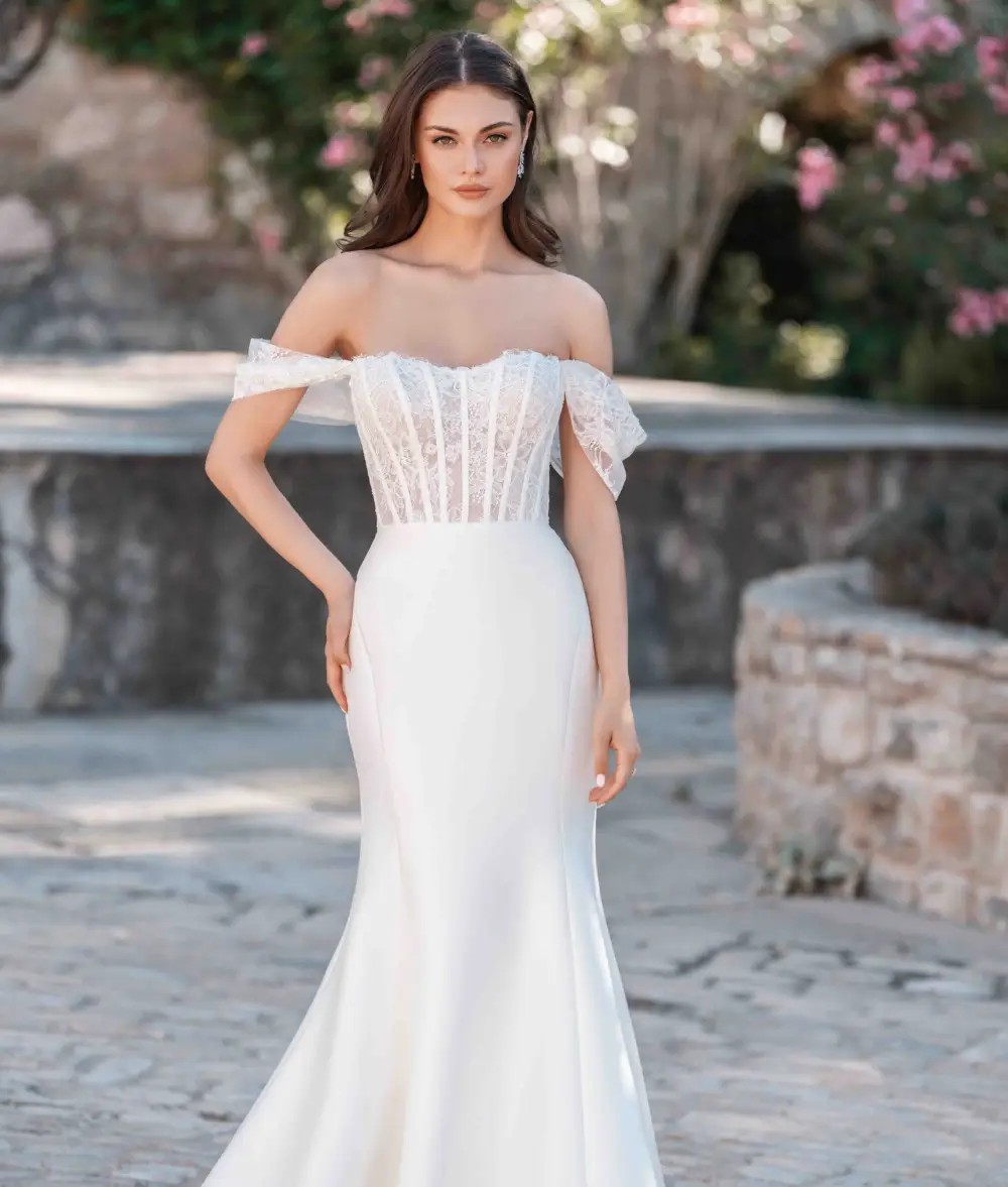Model wearing a Allure Bridals dress