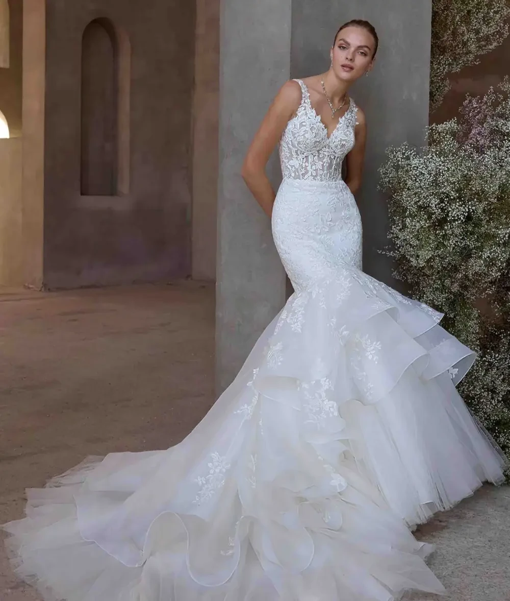 Model wearing a Morilee wedding dress