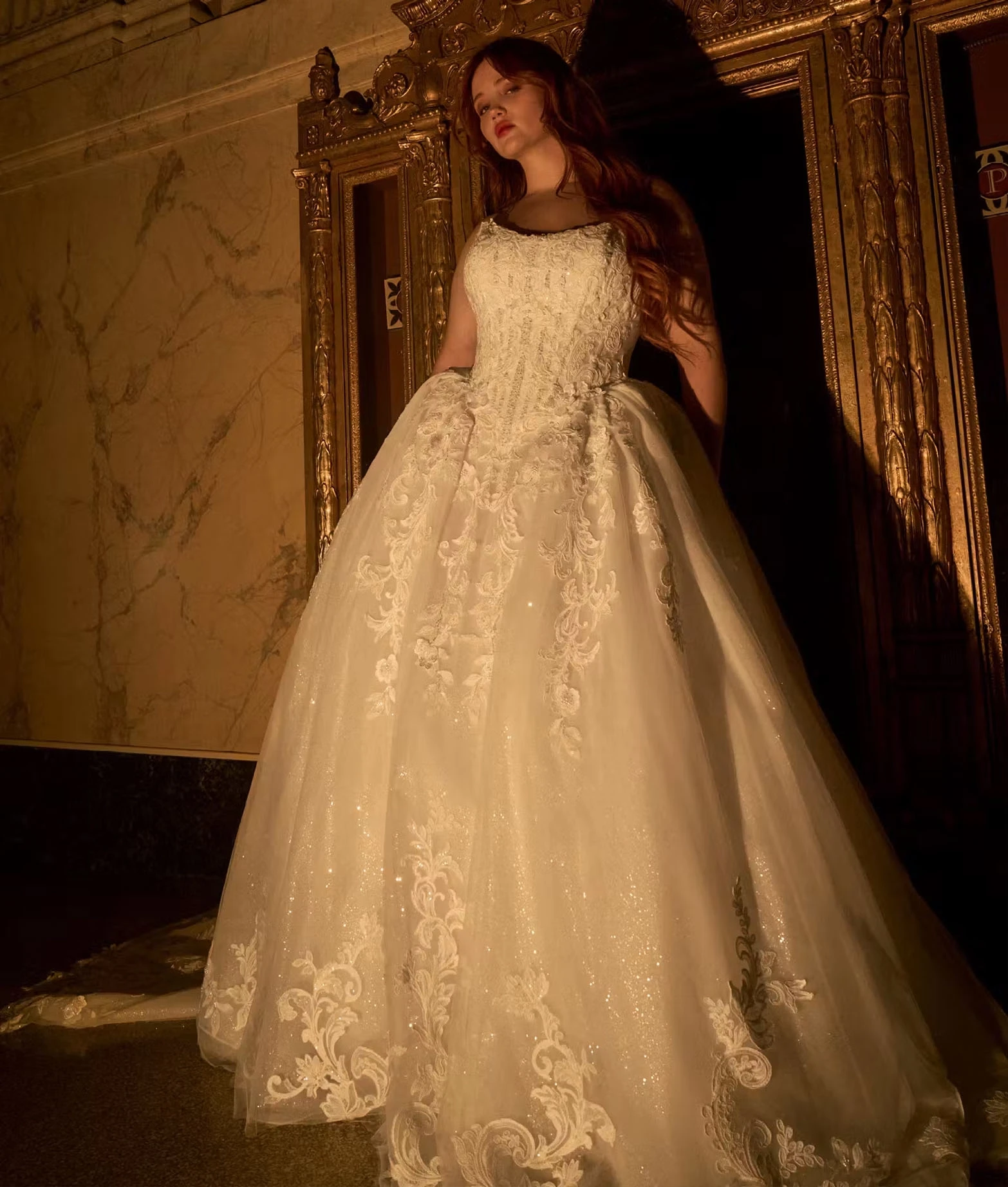 Model wearing a Maggie Sottero wedding dress