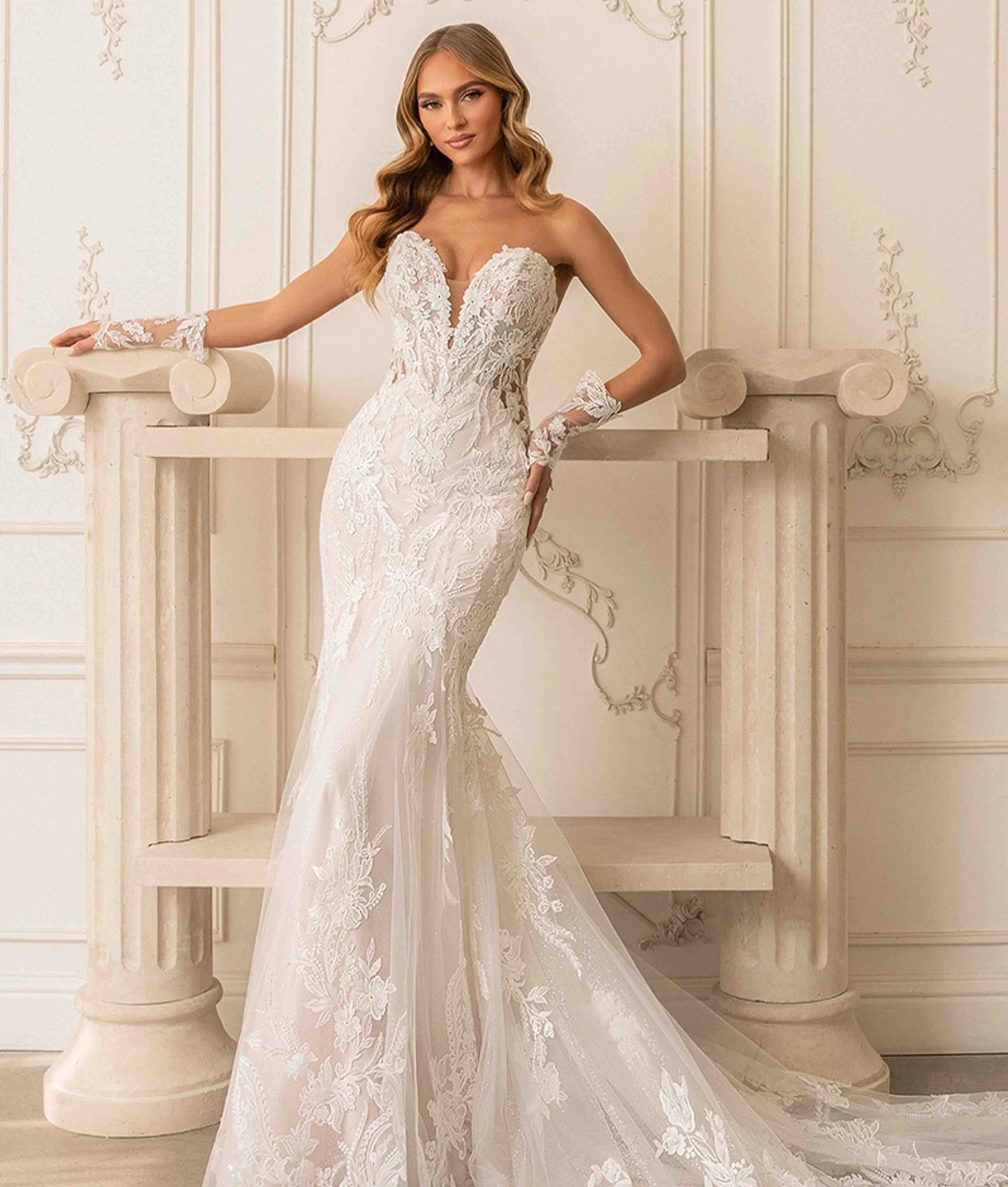 Model wearing a Kitty Chen suit