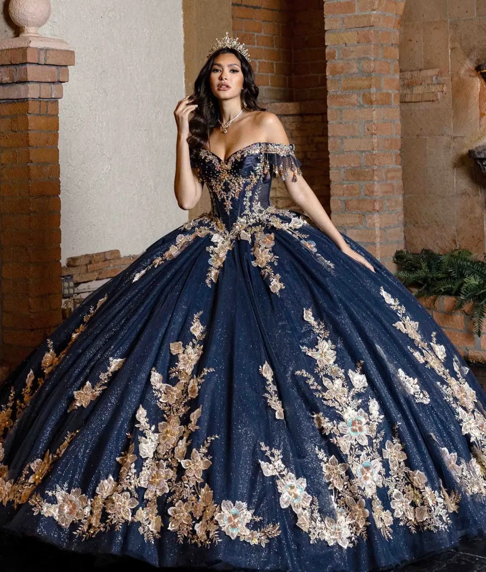 Model wearing a Rachel Allan dress