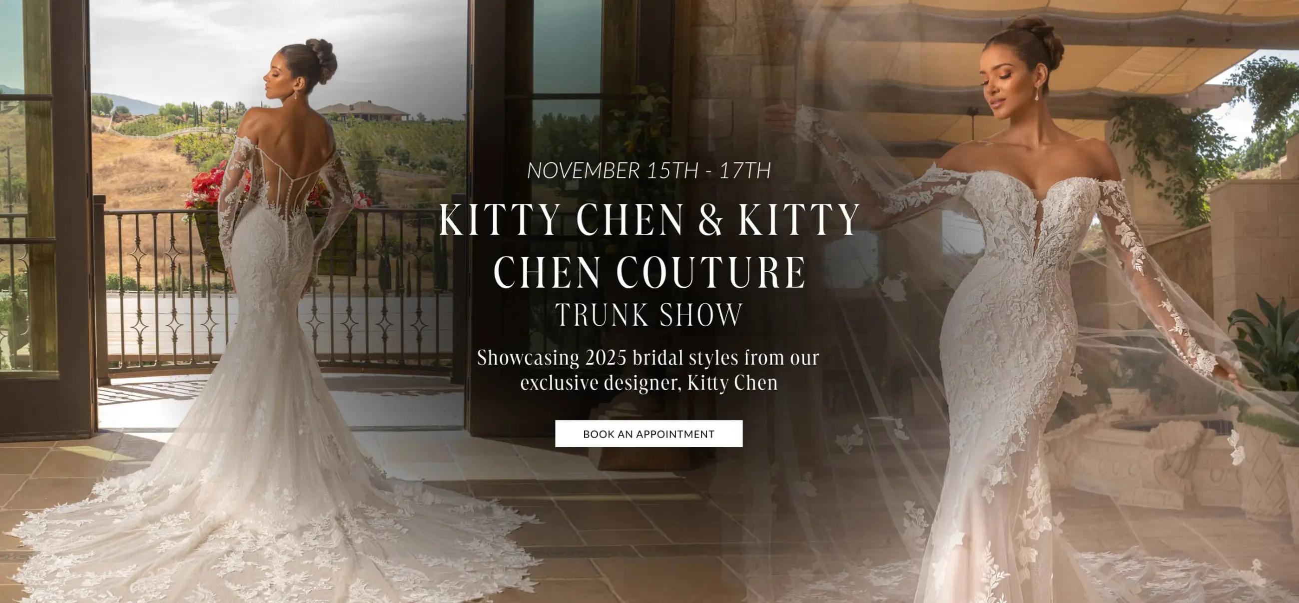 Kitty Chen & Kitty Chen Couture Trunk Show at Bridal Novias in El Paso