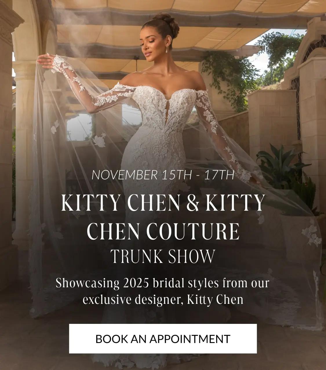 Kitty Chen & Kitty Chen Couture Trunk Show at Bridal Novias in El Paso