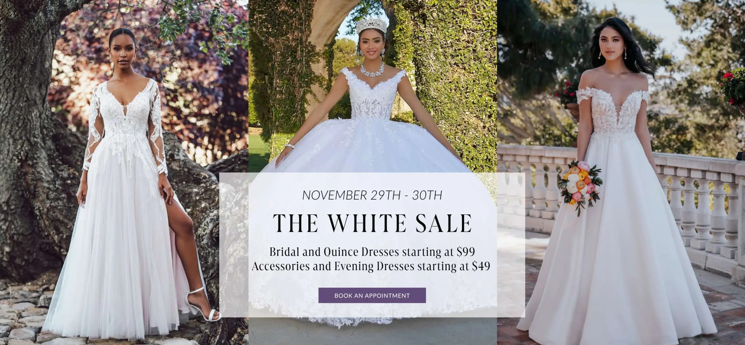 White Sale at Bridal Novias in El Paso TX