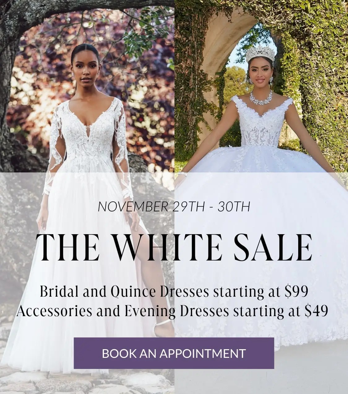 White Sale at Bridal Novias in El Paso TX