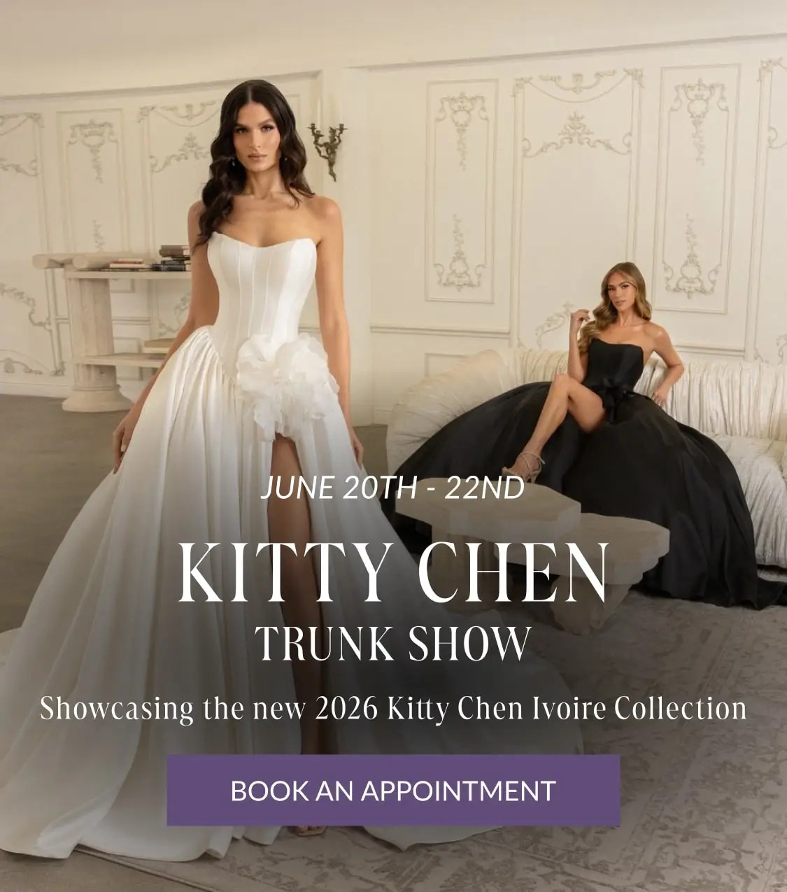 Kitty Chen Trunk Show at Bridal Novias in El Paso