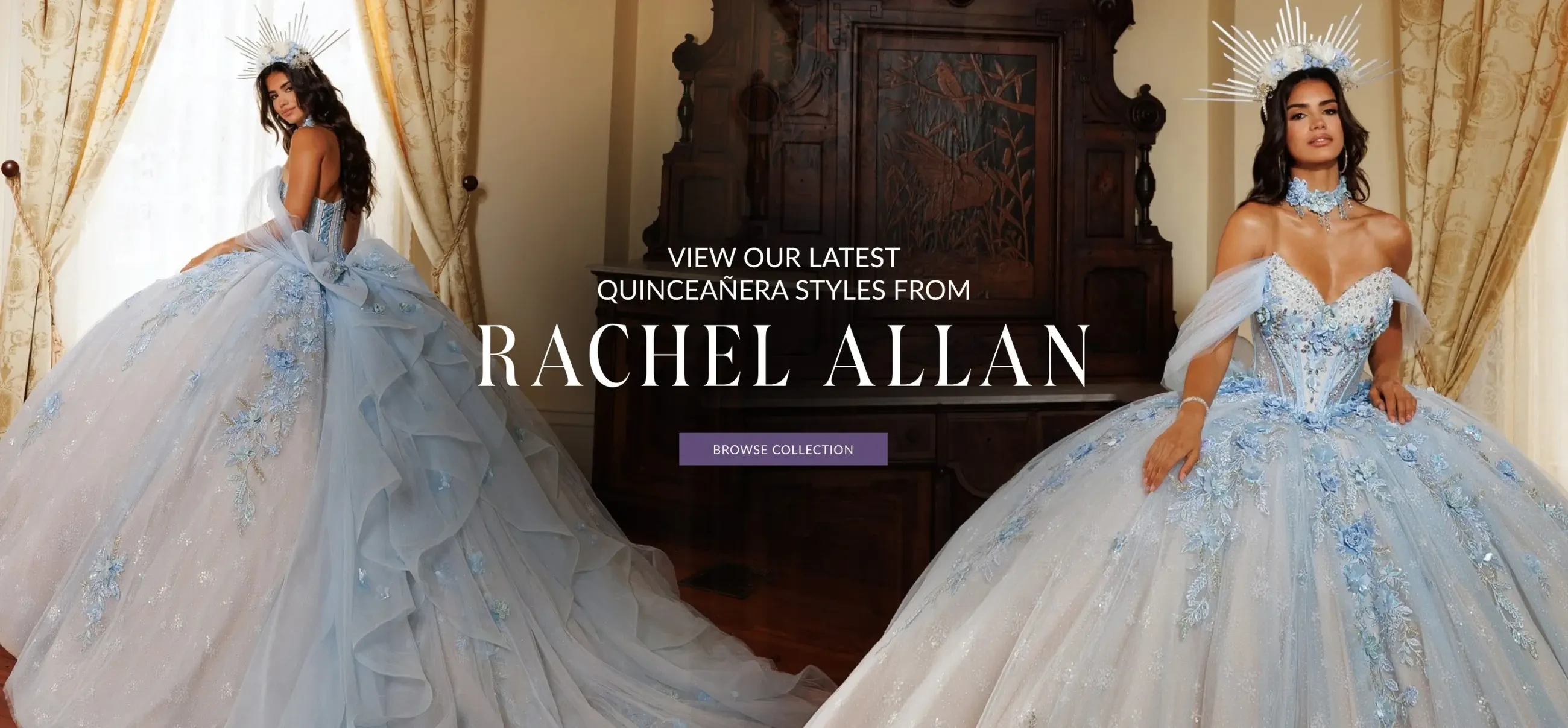 Rachel Allan quince at Bridal Novias