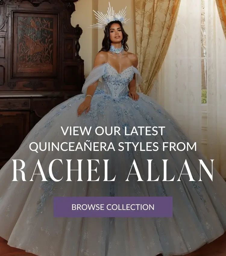 Rachel Allan quince at Bridal Novias